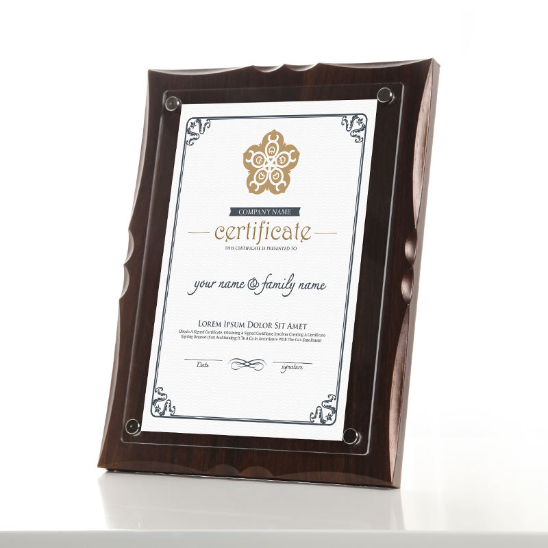 Wholesale Handmade Wooden Certificate Frame Acrylic Picture Frame Customized A5/A4/A3 Graduation Memorial Photo Hanging Frame