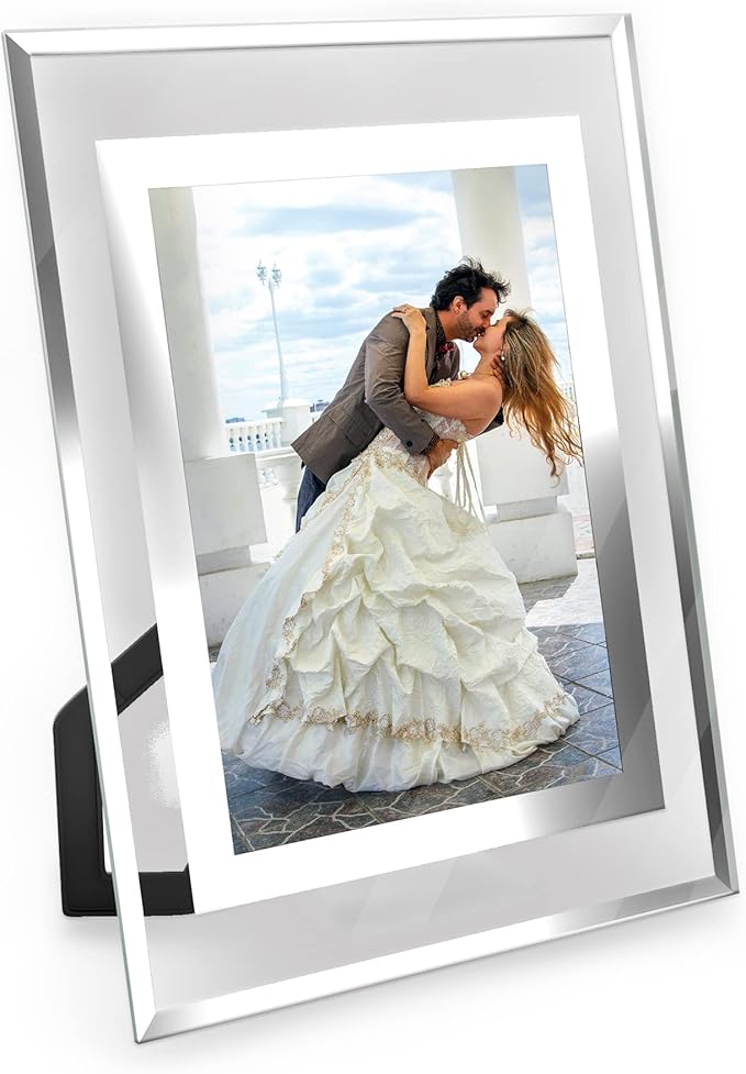 Crystal glass photo frame