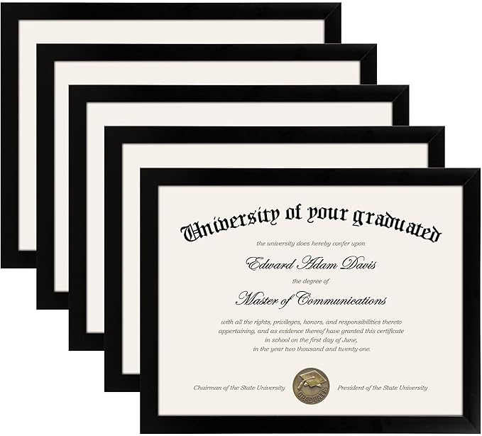 High-definition glass certificate frame
