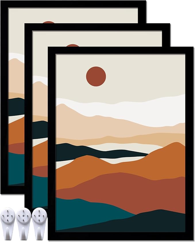 Photo Collage Canvas Poster Sizes for Wall and Desk Hanging in Horizontal and Vertical Formats