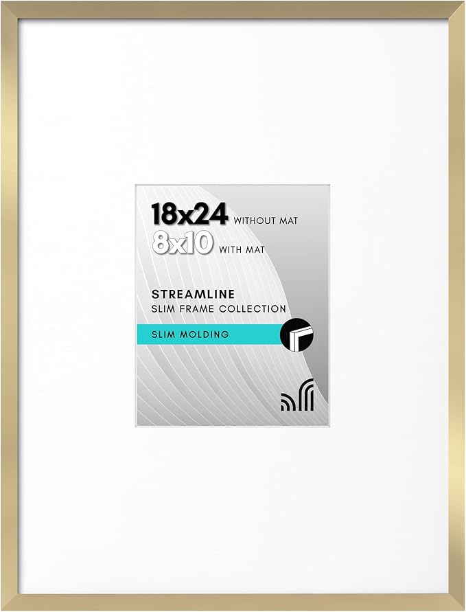 45.72 x 60.96 cm polished organic glass poster frame