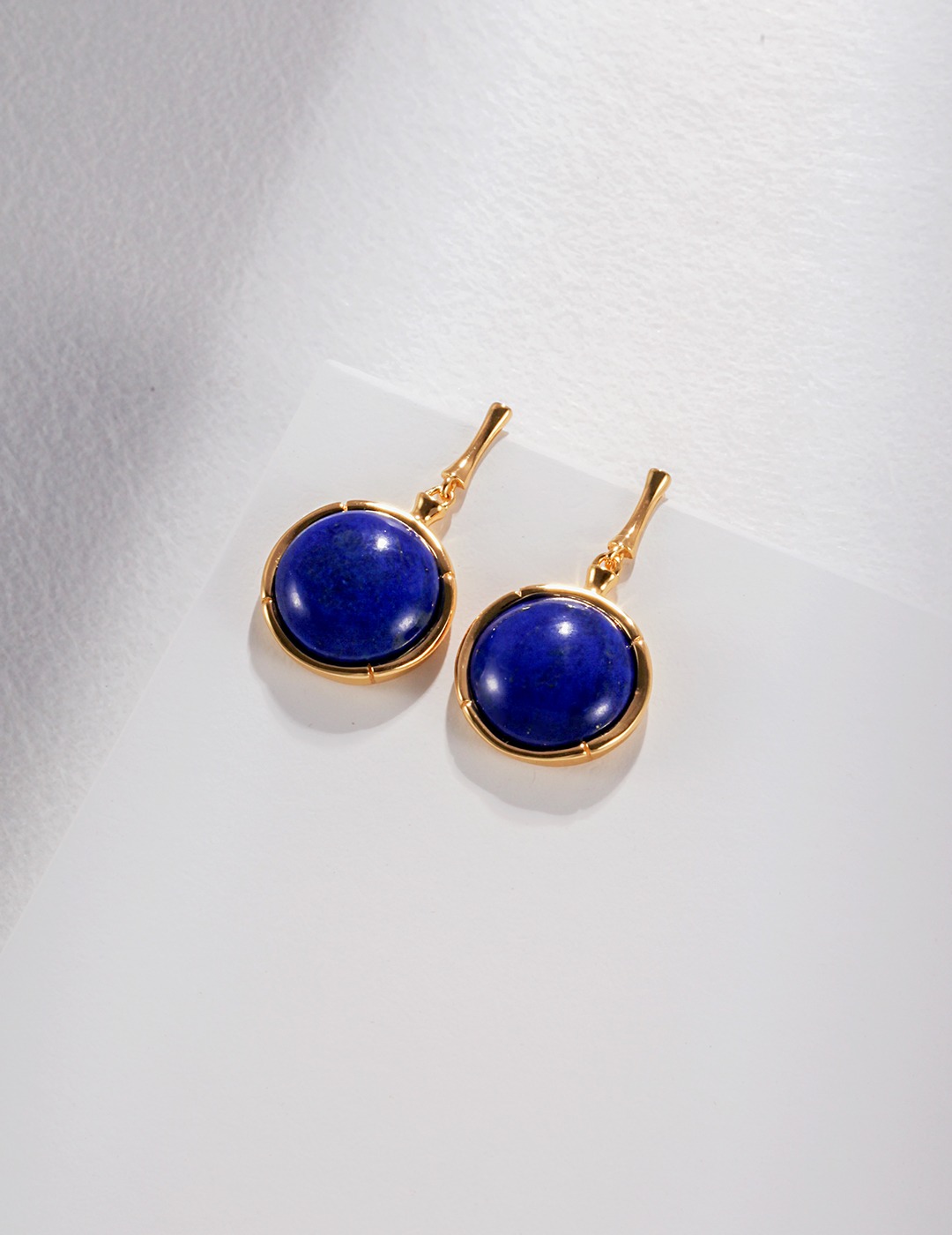 925 Sterling Silver Natural Lapis Lazuli Pendant Earrings E0893