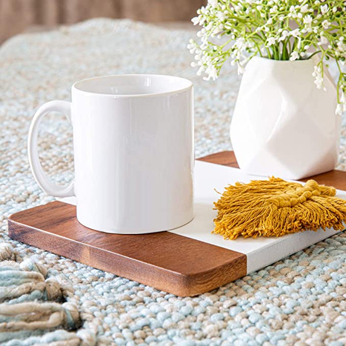 Heat Transfer Coated Cup White