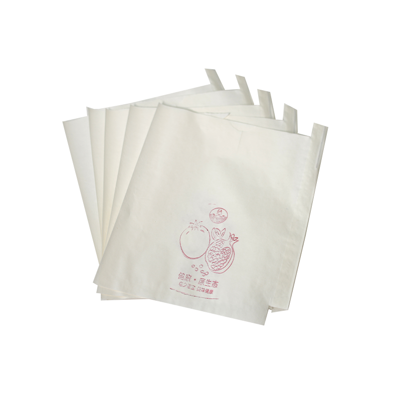 White Fruit Guava Protection Paper Bags with Handle 