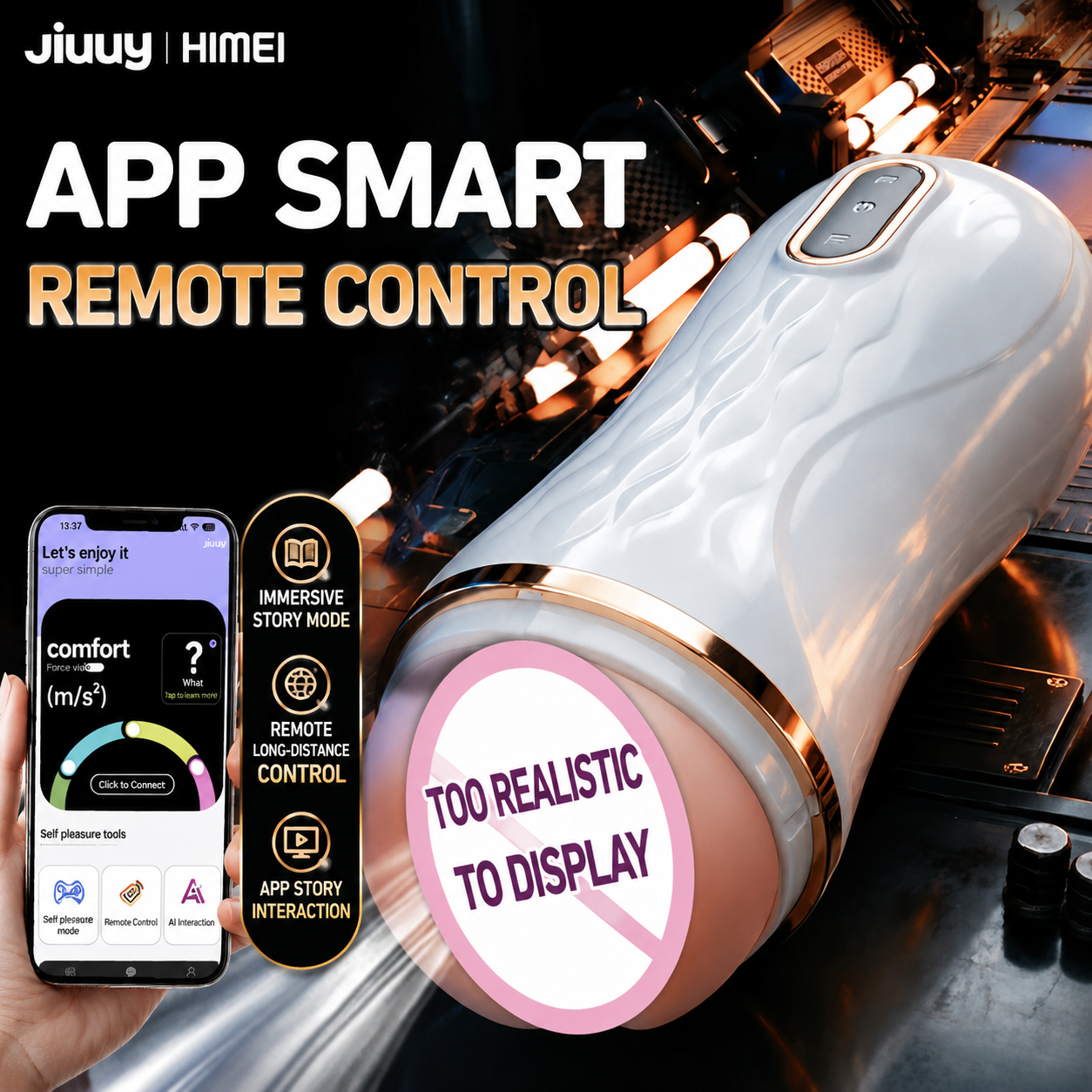 HIMEI SmartPulse Pro – App-Controlled Smart Vibration Device with Remote Interaction & Multiple Modes