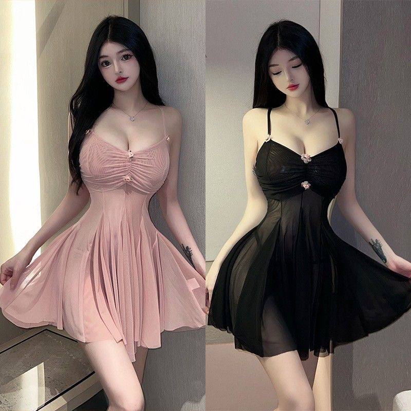 Women's Cutout Deep V-Neck Uniform-Inspired Mini Dress, Sexy Bodycon Cosplay Outfit