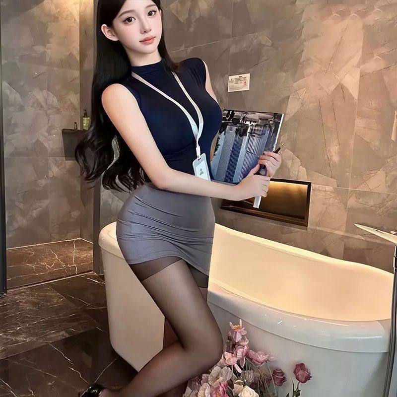 Tight Bodycon Naughty OL Boss Lady Roleplay Outfit
