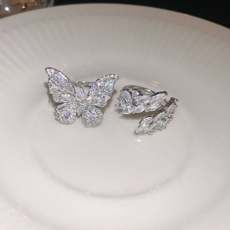 Fairy Glitter Multi Butterfly Stack Statement Ring Kit
