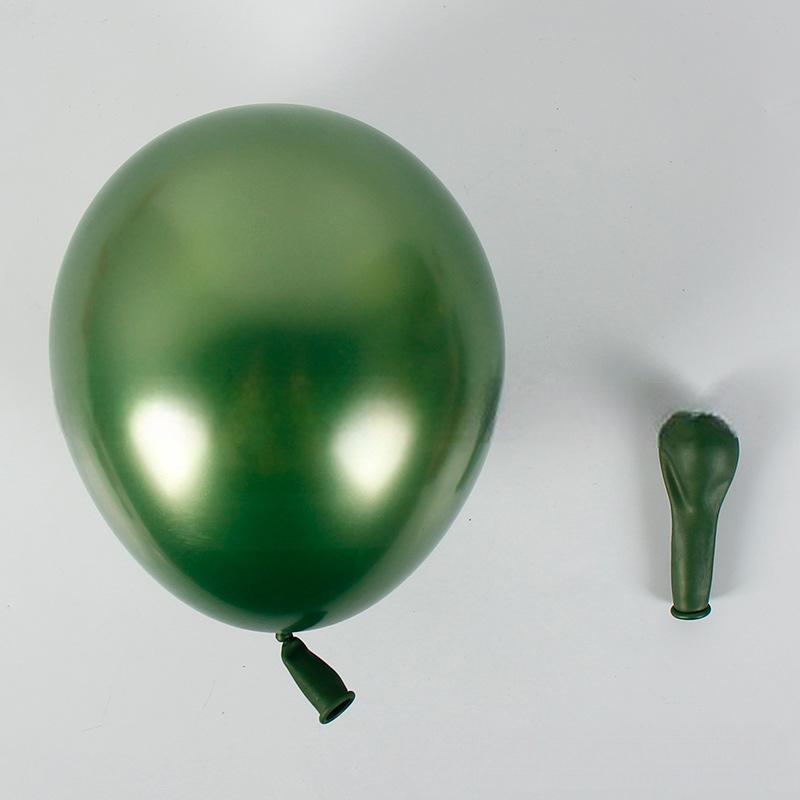 MET-18-AVG | 18 Inch Metallic Avocado Green Latex Balloons Wholesale | Low MOQ
