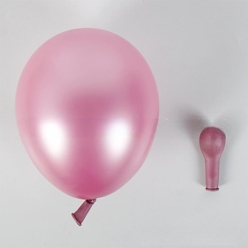 MET-18-BBP | 18 Inch Metallic Barbie Pink Latex Balloons Wholesale | Low MOQ