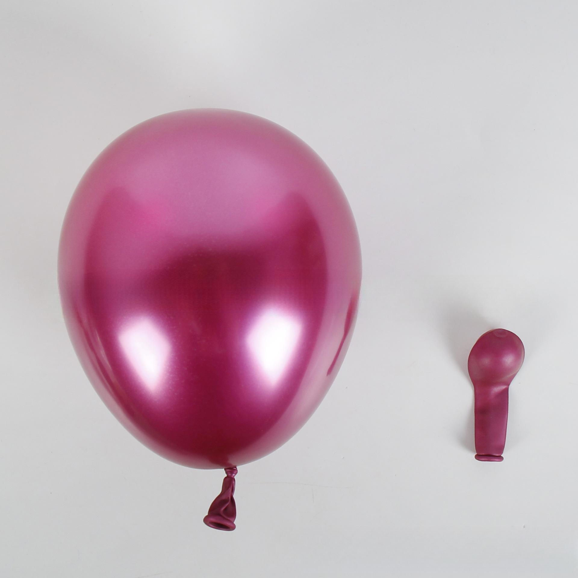 MET-18-MAG | 18 Inch Metallic Magenta Latex Balloons Wholesale | Low MOQ