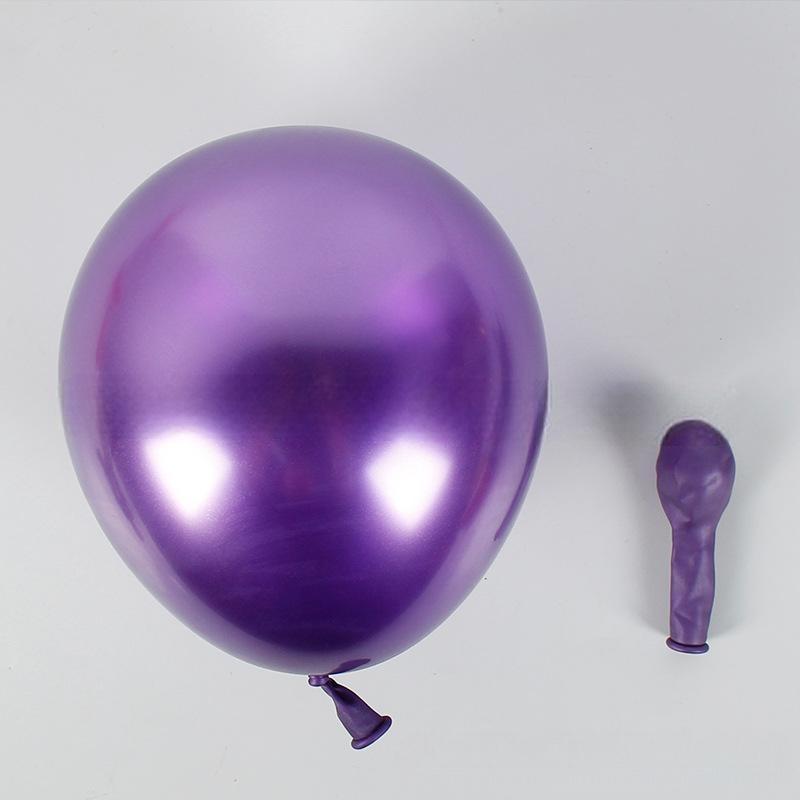 MET-18-PUR | 18 Inch Metallic Purple Latex Balloons Wholesale | Low MOQ