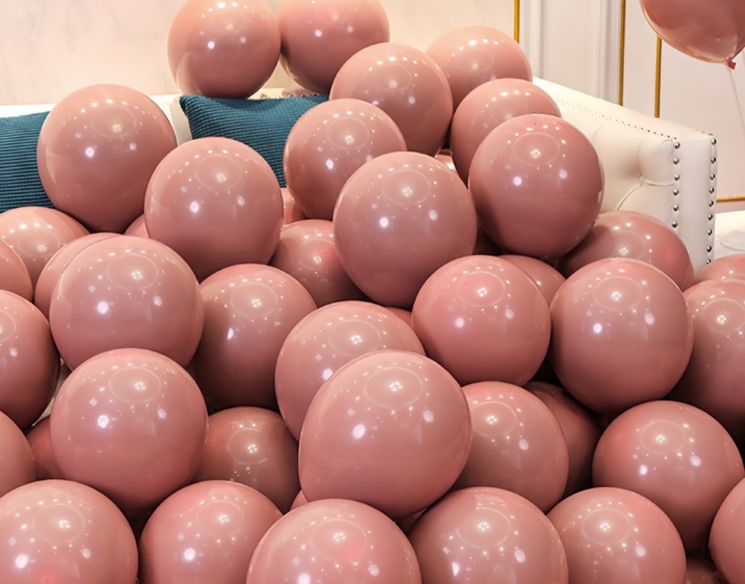 RET-10-SKP-50PCS | 10 Inch Retro Sakura Pink Latex Balloons Wholesale | Low MOQ