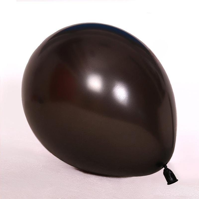 PEA-18-BLK | 18 Inch Pearl Black Latex Balloons Wholesale | Low MOQ