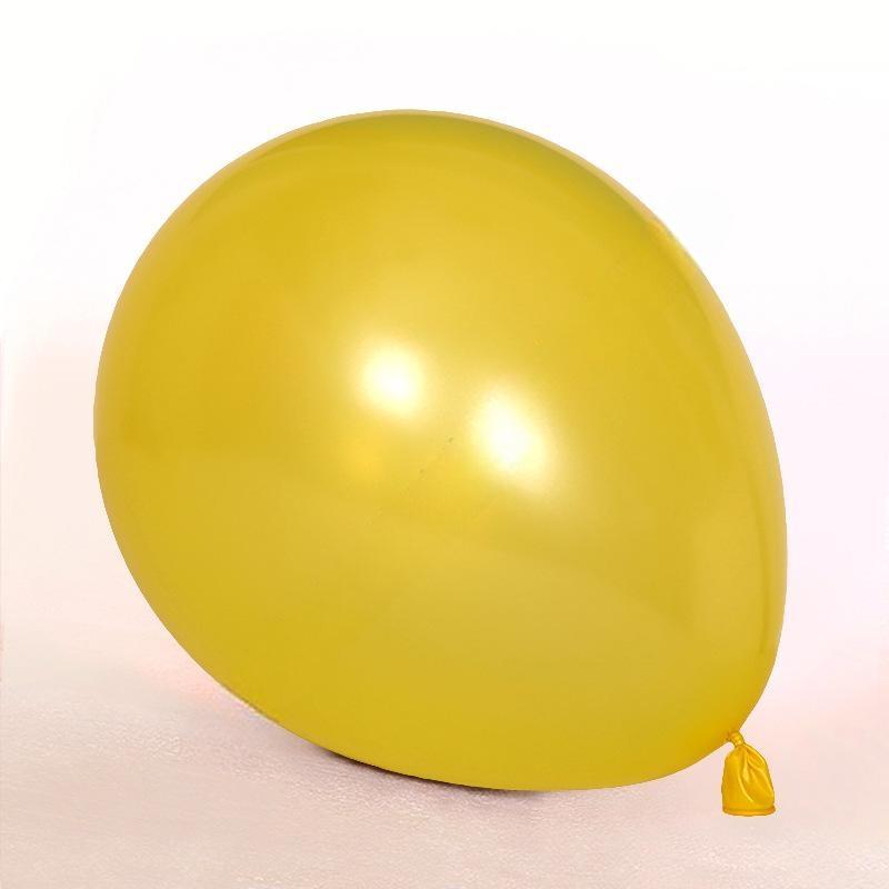 PEA-18-YLW | 18 Inch Pearl Yellow Latex Balloons Wholesale | Low MOQ