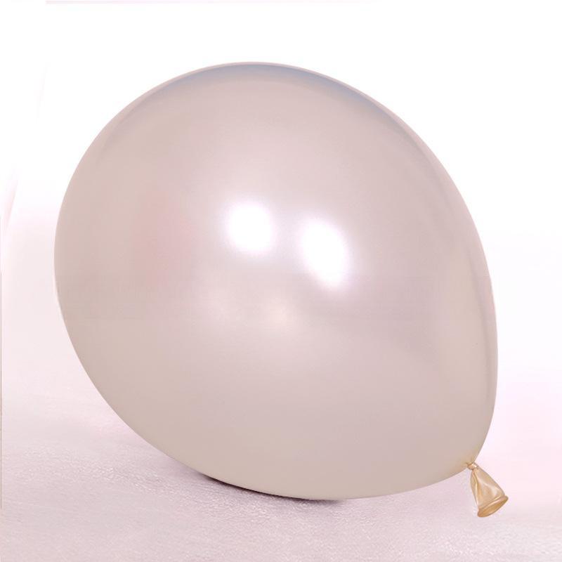 PEA-18-WHT | 18 Inch Pearl White Latex Balloons Wholesale | Low MOQ