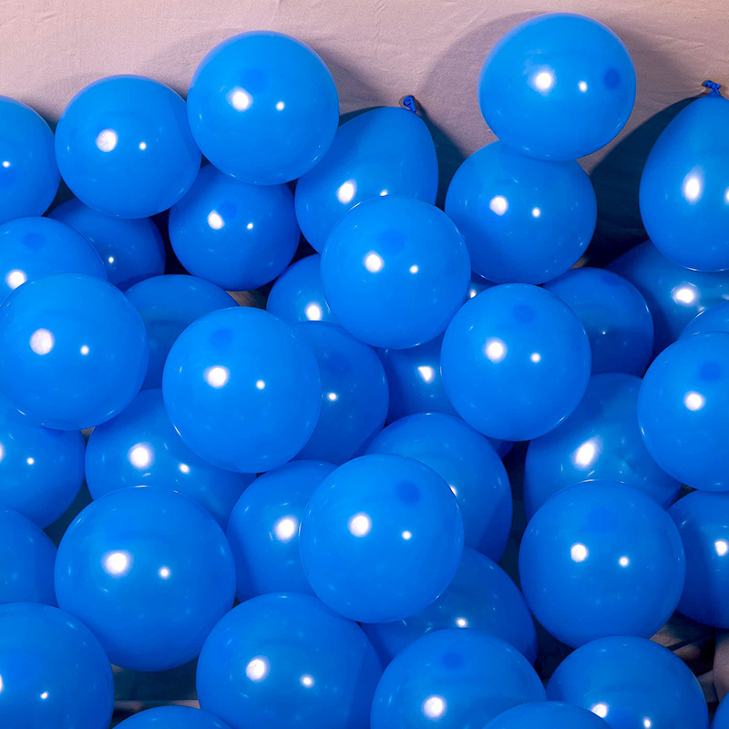 MAT-18-BLU | 18 Inch Matte Blue Round Shape Latex Balloons Wholesale | Low MOQ