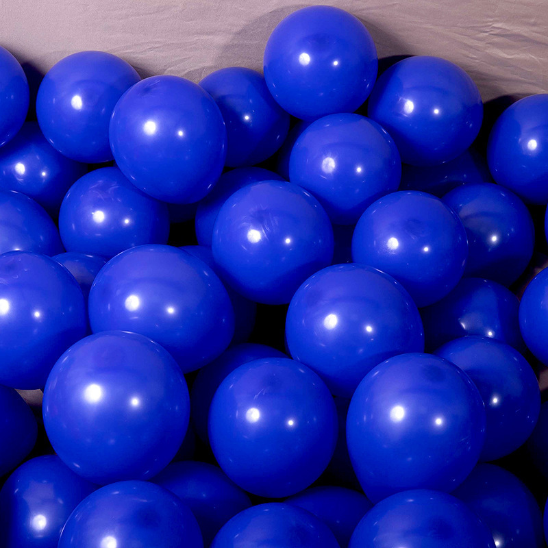 MAT-18-DBL | 18 Inch Matte Dark Blue Round Shape Latex Balloons Wholesale | Low MOQ
