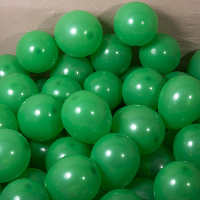 MAT-18-GRN | 18 Inch Matte Green Round Shape Latex Balloons Wholesale | Low MOQ