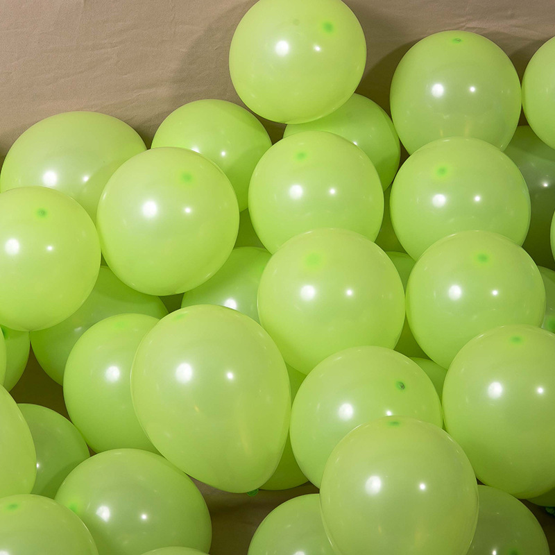 MAT-18-FGR | 18 Inch Matte Fruit Green Round Shape Latex Balloons Wholesale | Low MOQ