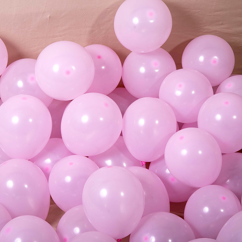 MAT-18-LPK | 18 Inch Matte Light Pink Round Shape Latex Balloons Wholesale | Low MOQ