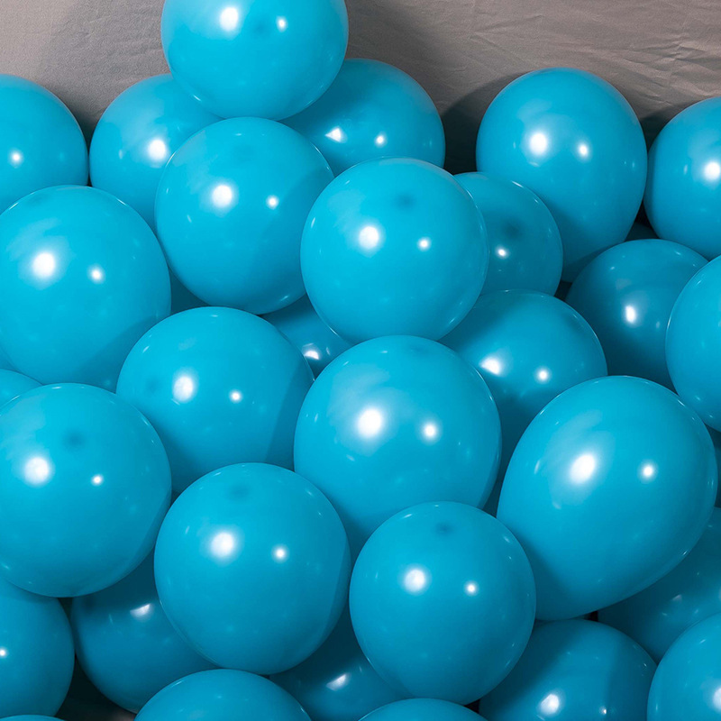 MAT-18-TIF | 18 Inch Matte Tiffany Blue Round Shape Latex Balloons Wholesale | Low MOQ