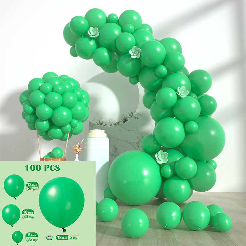 GAR-SET-119 | Fresh Green Matte Balloon Garland Kit Wholesale | Solid Color Series | Low MOQ