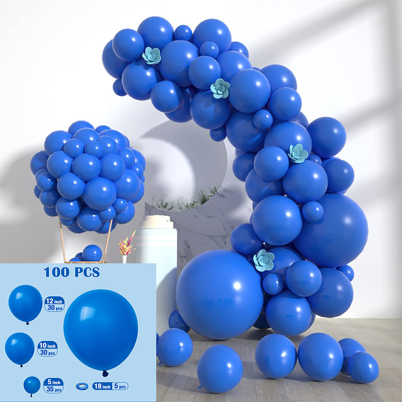 GAR-SET-120 | Royal Blue Matte Balloon Garland Kit Wholesale | Solid Color Series | Low MOQ