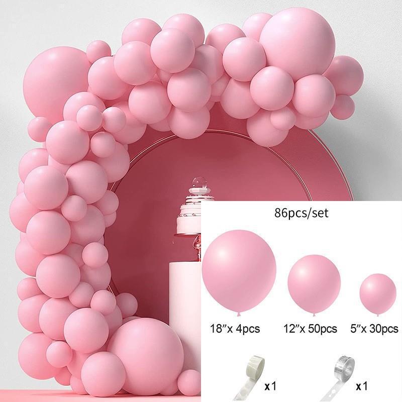 GAR-SET-122 | Macaron Nude Pink Matte Balloon Garland Kit Wholesale | Solid Color Series | Low MOQ