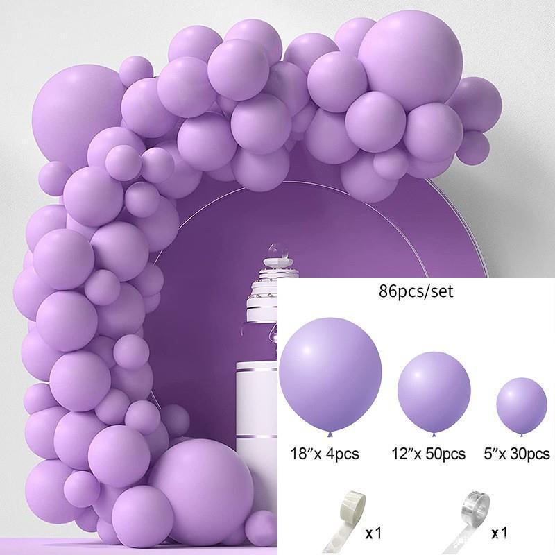 GAR-SET-130 | Lavender Purple Matte Balloon Garland Kit Wholesale | Solid Color Series | Low MOQ