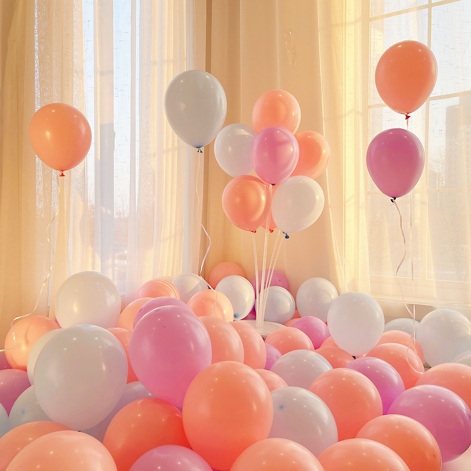 MIX-SET-077 | 10 Inch Pre-Mixed Macaron Blue Purple Pink Matte Latex Balloon Packs Wholesale | All Occasion Series | Low MOQ
