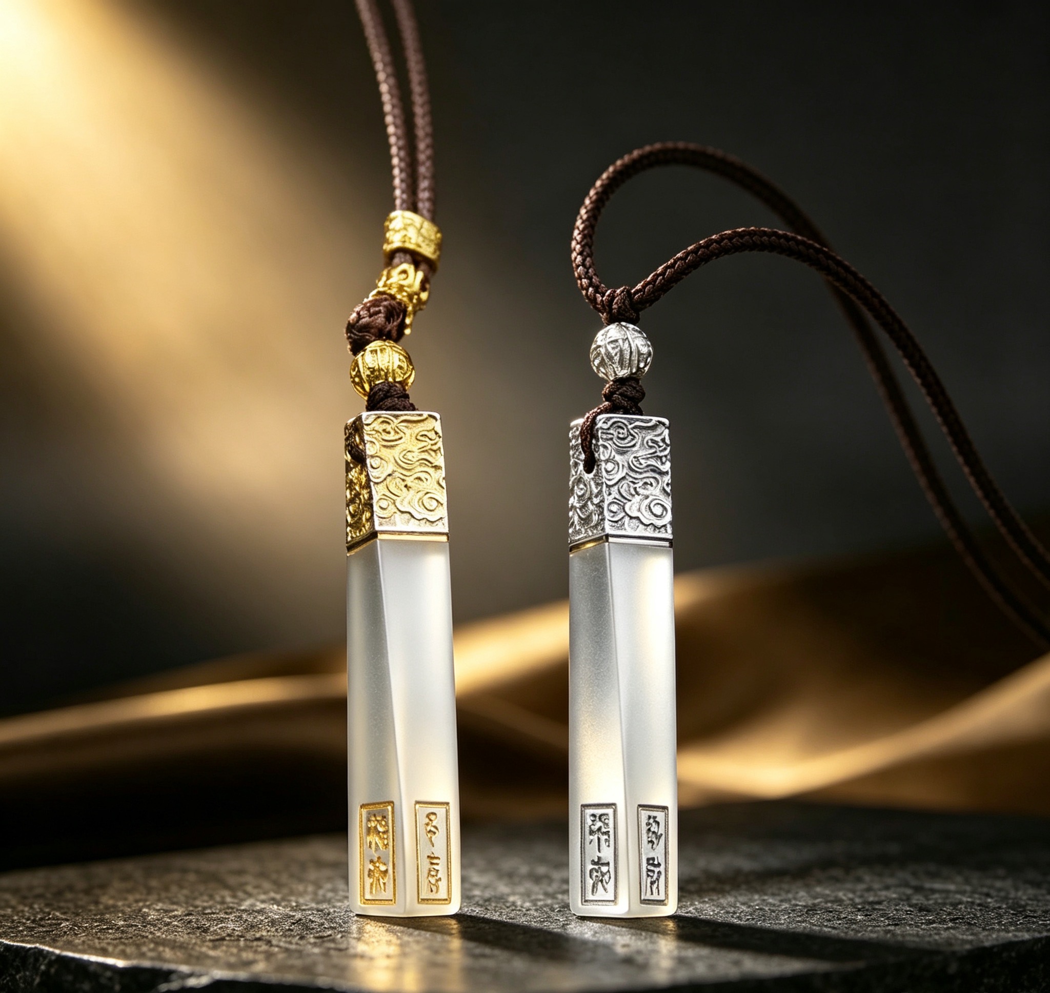 Turn‑Fortune Fine Silver Pendant Necklace | Feng Shui Charms Chinese Good Luck Pendant for Unisex