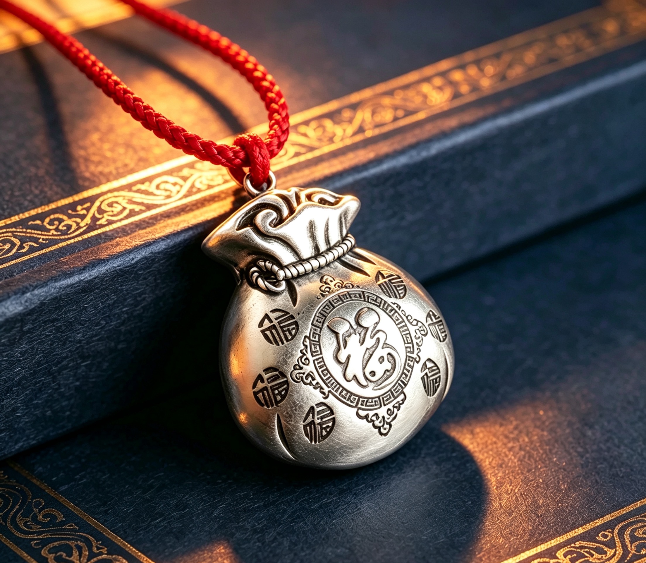 Chinese Money Bag Amulet | Wealth Symbolism & Spiritual Wellness Talisman