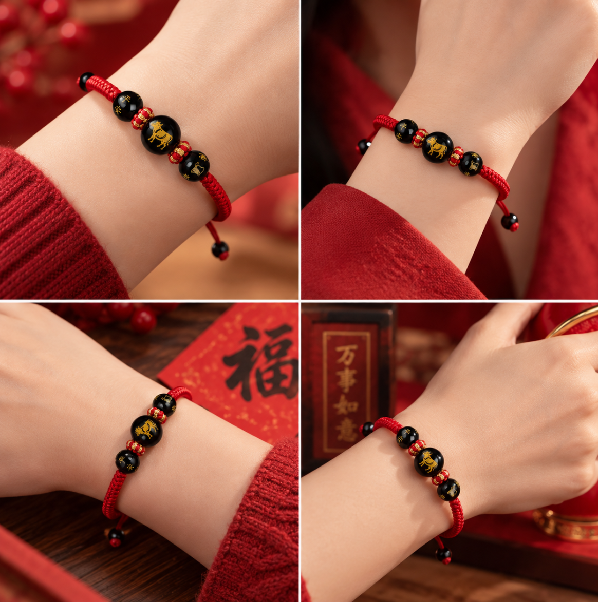 red string wristband