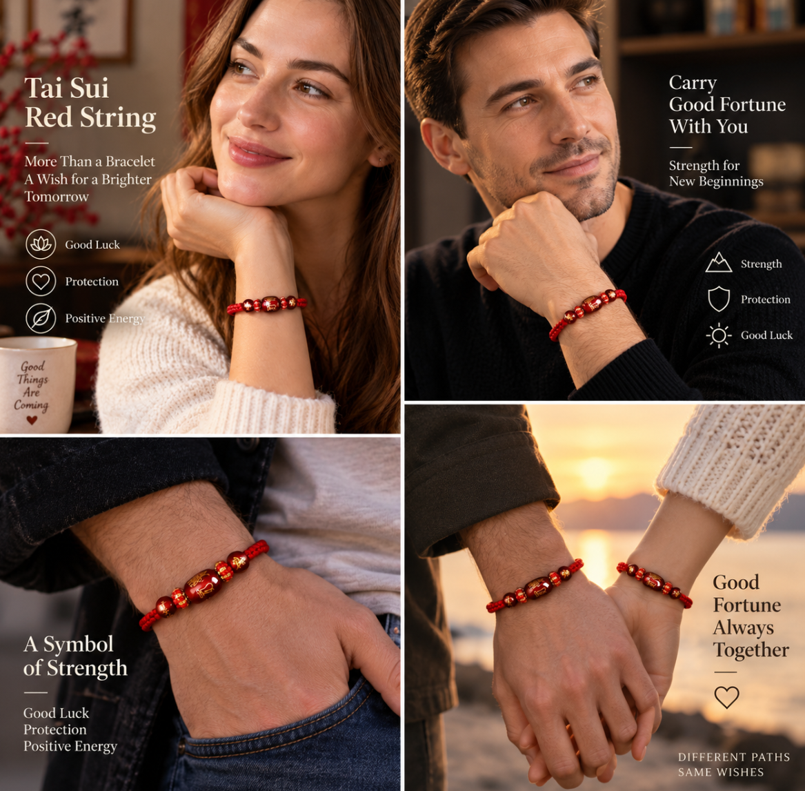 chinese red thread bracelet