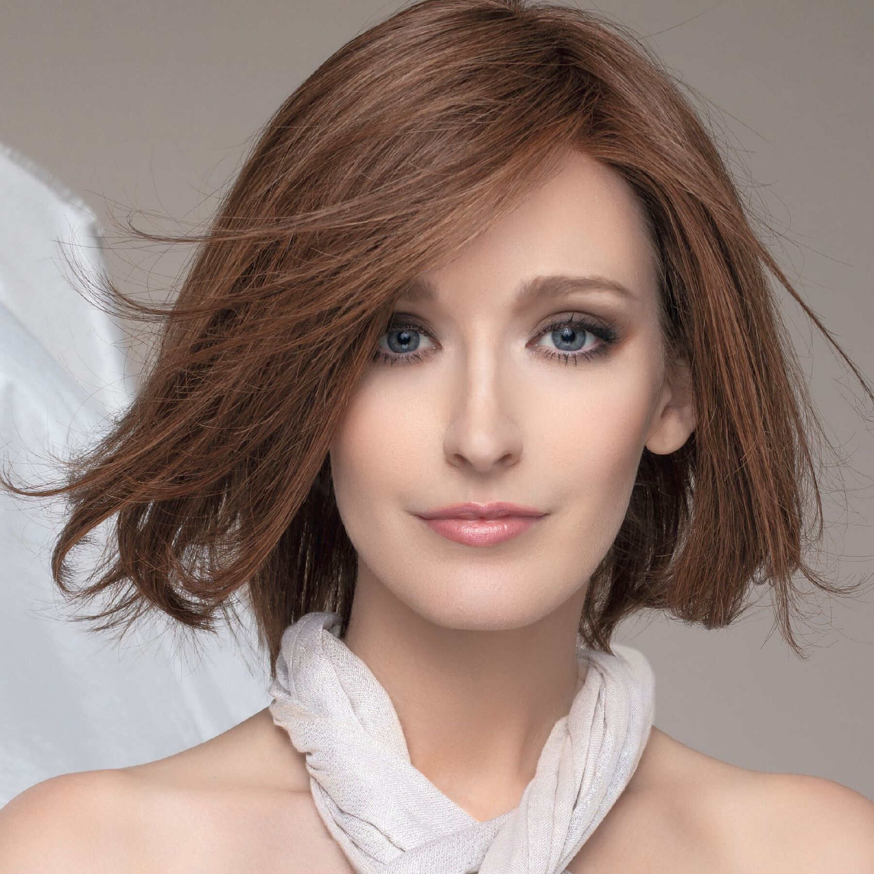 Delicate Plus Lace Front Human Hair Wig Chocolate Mix