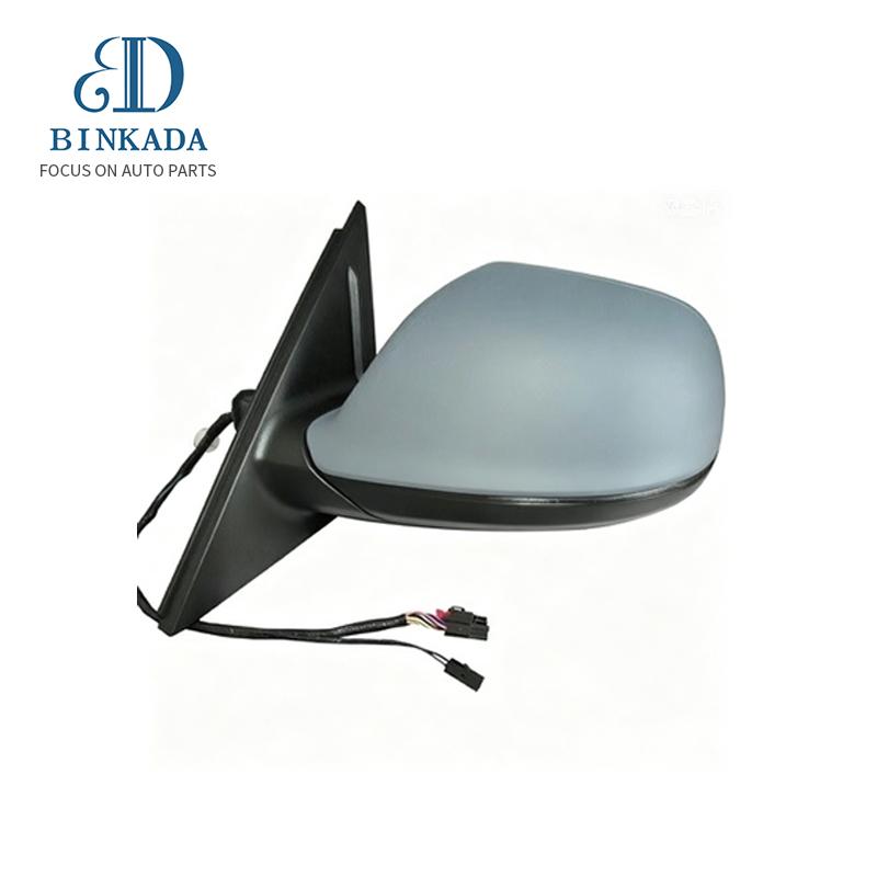 BINKADA-81D857410-2018 Audi Q2L rearview mirror, 6-wire, glossy white (right side)