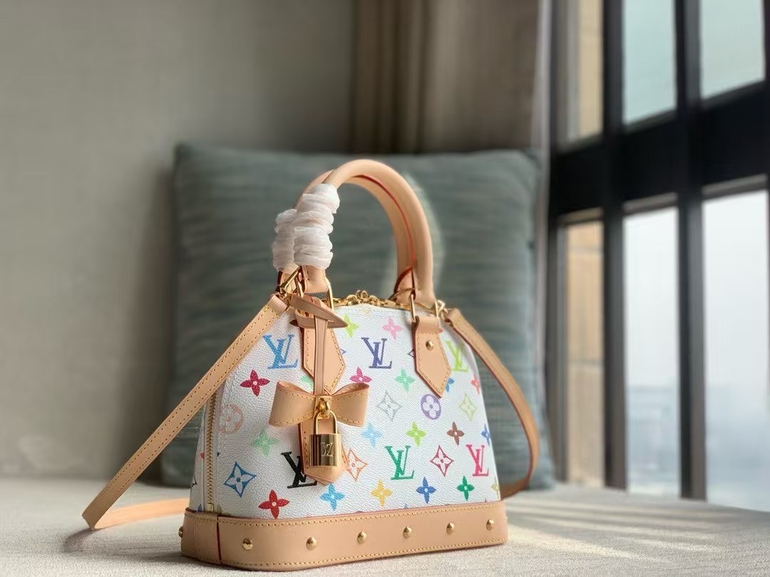 【ALMA BB Handbag】M13078 White Color (Murakami Takashi)