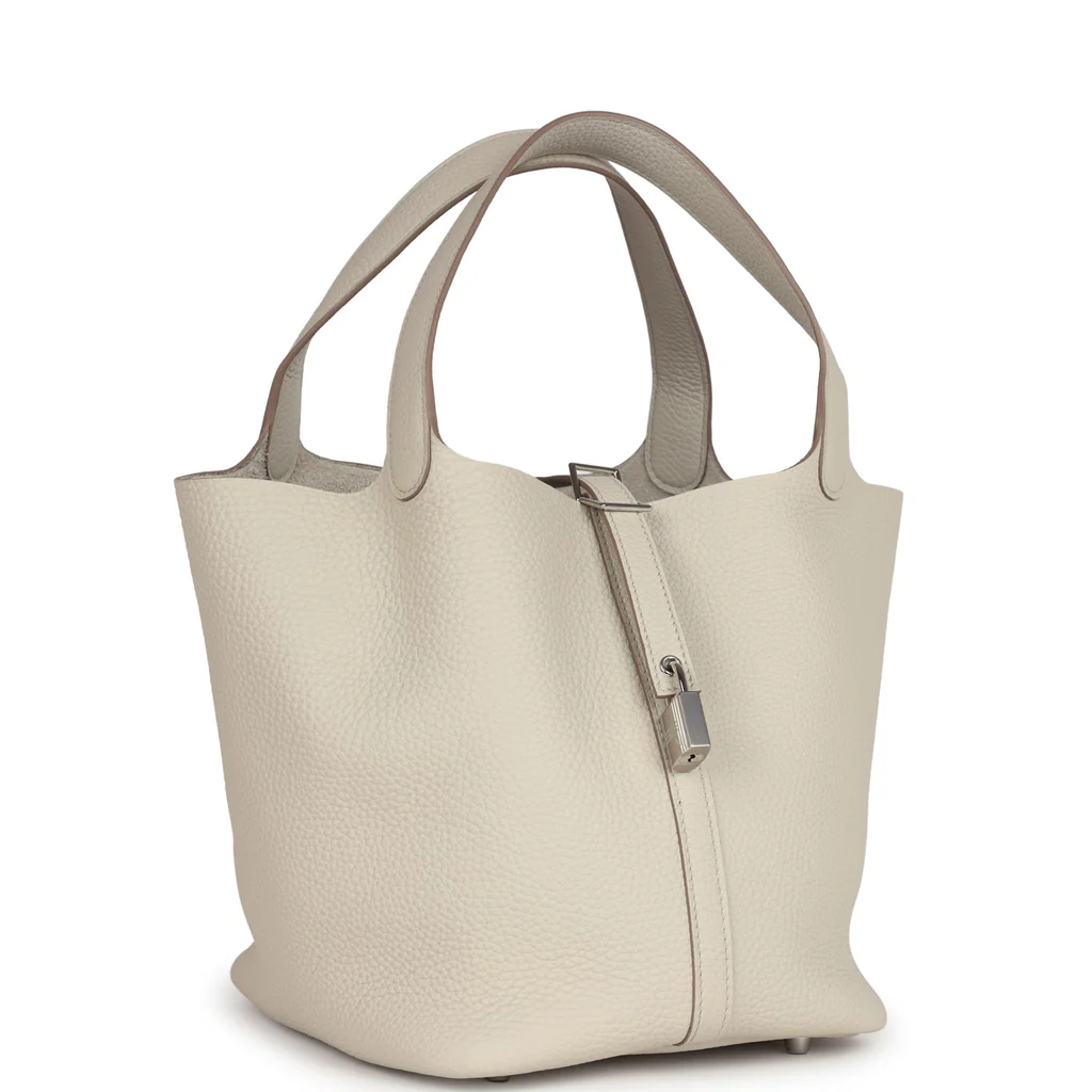 Replica Hermes Picotin Lock 22 Beton Clemence Palladium Hardware