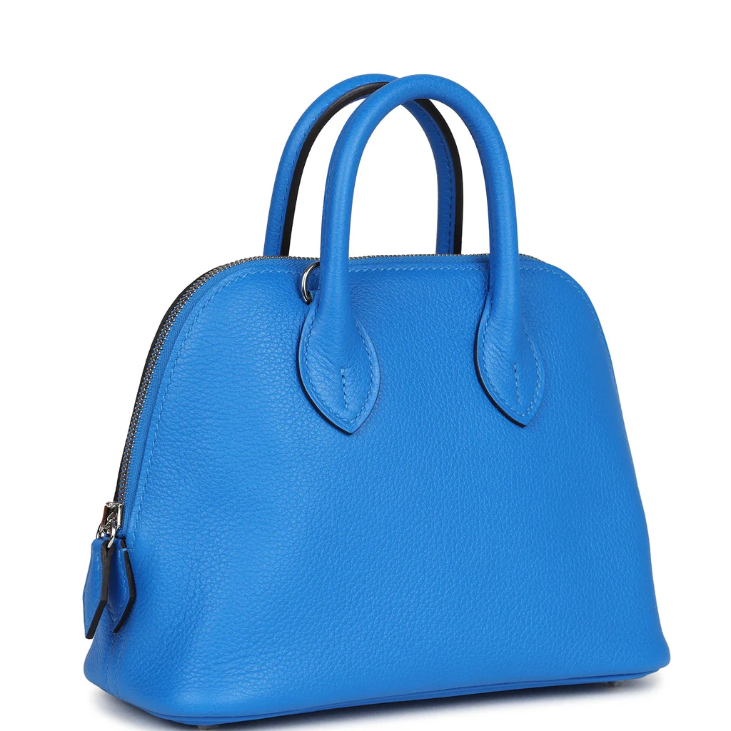 Replica Hermes 1923 Bolide Mini Bleu France Evercolor Palladium Hardware