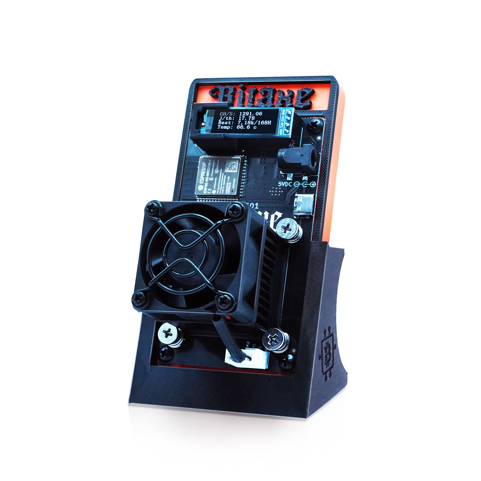 Bitaxes Gamma 601 Bitcoins Miner 1.2TH/S BM1370 Asic Chip Lucky Miner 15W/TH BTC Solo Miner Connection Cryptocurrency Miner Home Use