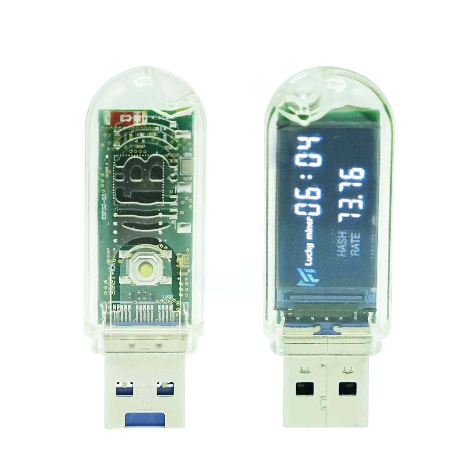 USB Bitcoins Miner Mini Solo Miner LV03 Asic Algorithm Lottery Crypto Miner 2.4G WiFi 74KH 1W with Display Compact Portable Bitcoins Mining Stick Cryptocurrency Silent (1pcs)