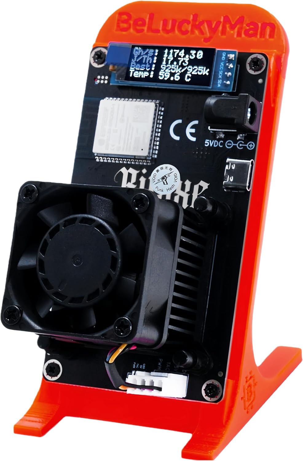 Bitcoins Miner with 1.2TH/S, Bitaxes Gamma 601 Solo Miner with BM1370 Asic Chip, 15W/TH BTC Lottery Crypto Miner with Open-Source System, Bitcoins Mining Machine Silent for Home Use&Educational