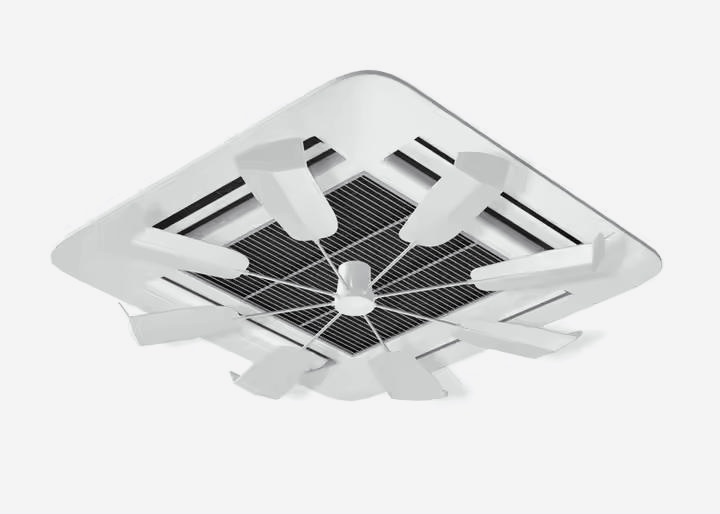 New Design Plastic Ceiling Air Conditioning Fan Home Use with Air-Conditioner Shutter Mounting