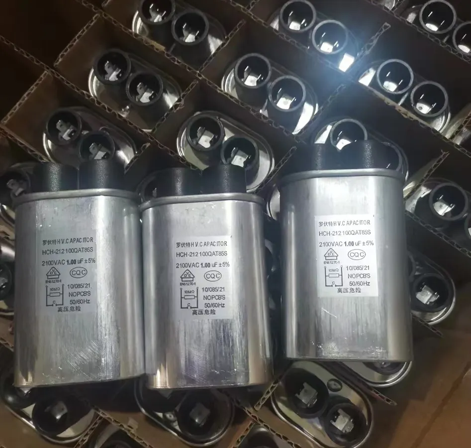 CBB65 AC Run Capacitor Metal Home Appliance Parts for Kitchen Range Hood & Air Conditioner Electric Power Source