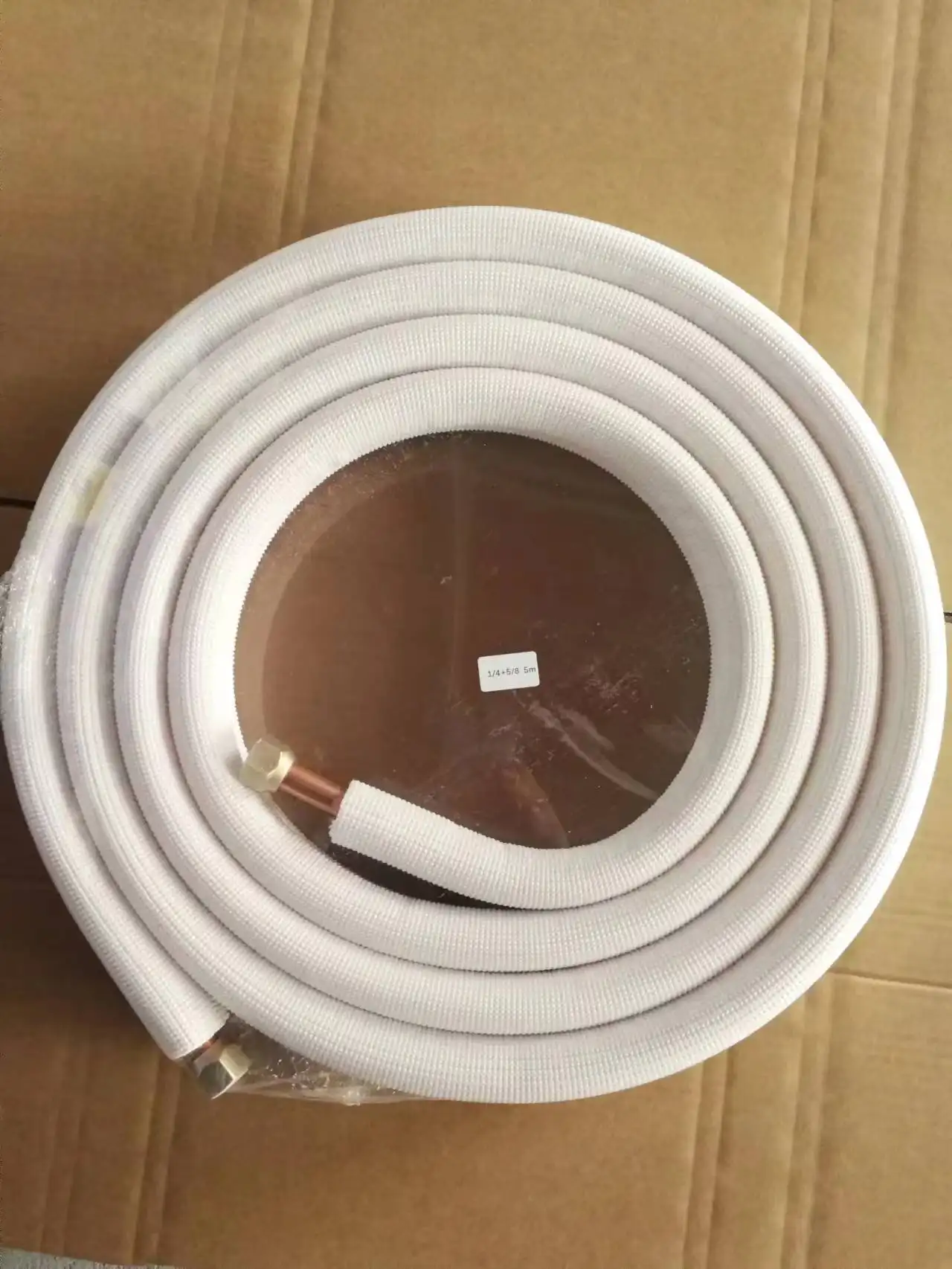 HVAC AC Insulated Copper Tube Air Conditioner Connecting Pipe Air Conditioner Insulated Pair Coil Copper Tube