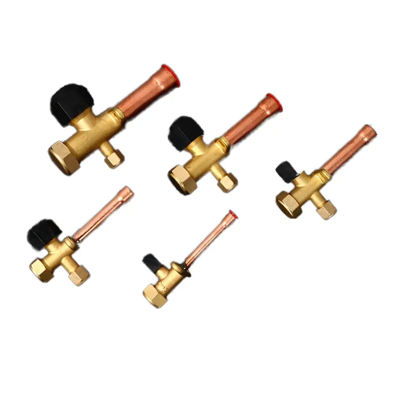 Manufacturer Direct Commercial Air Conditioning Shut Valve Parked Refrigeration Unit Air Source Part Copper Manual Power Source