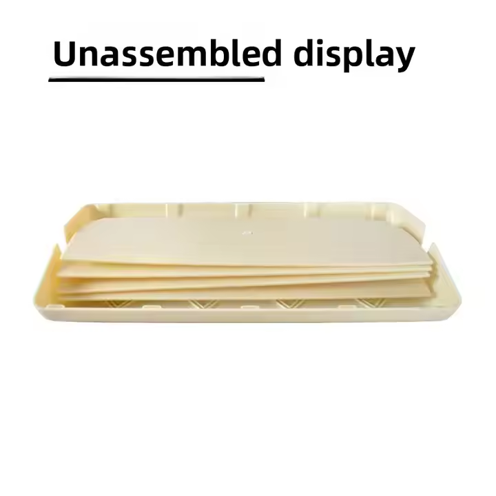 Q-713 Household Outdoor Manual Air Conditioner Unit ABS Plastic Wind Deflector Cover Shield Anti-Direct Blowing Wind Guide
