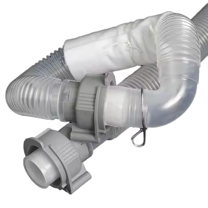 220V Plastic Manual Accessory Internal Drain and Overflow Connecting Pipe Elbow for Laundry Appliances and Washing Machines