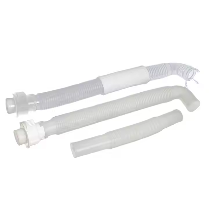 220V Plastic Internal Drain and Overflow Connecting Pipe with Elbow Accessory for Laundry Washing Machines Appliance Parts